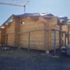 Проект бани из лафета с дизайнерской крышей